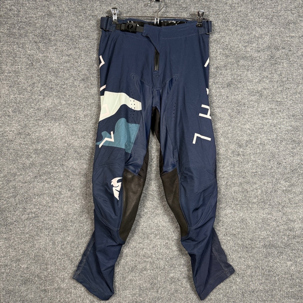 Yamaha Mens Size 28 Moto Riding Pants‎ Blue Black Off Road Motocross Biker